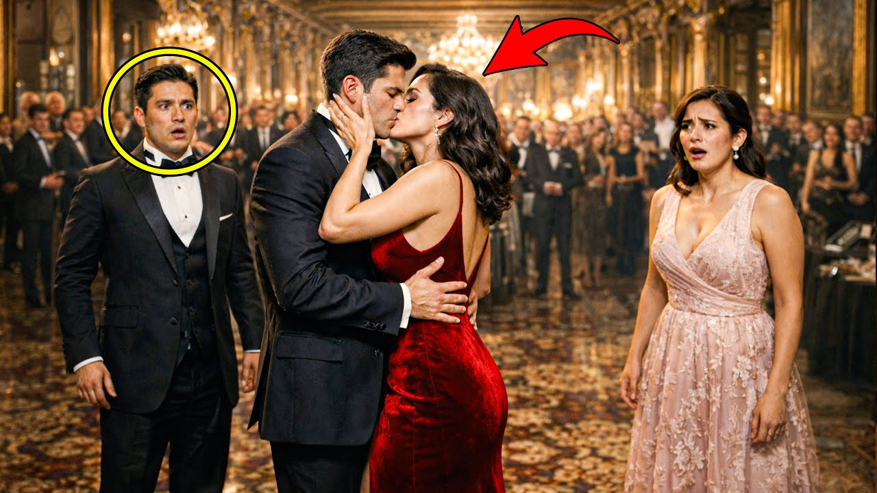 El exmarido llegó con su nueva esposa… y quedó paralizado cuando un multimillonario besó a su ex