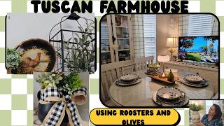 TUSCAN FARMHOUSE STYLE DINING ROOM MAKEOVER