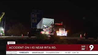 Semi crash on I-10 at Rita Road leaves one dead