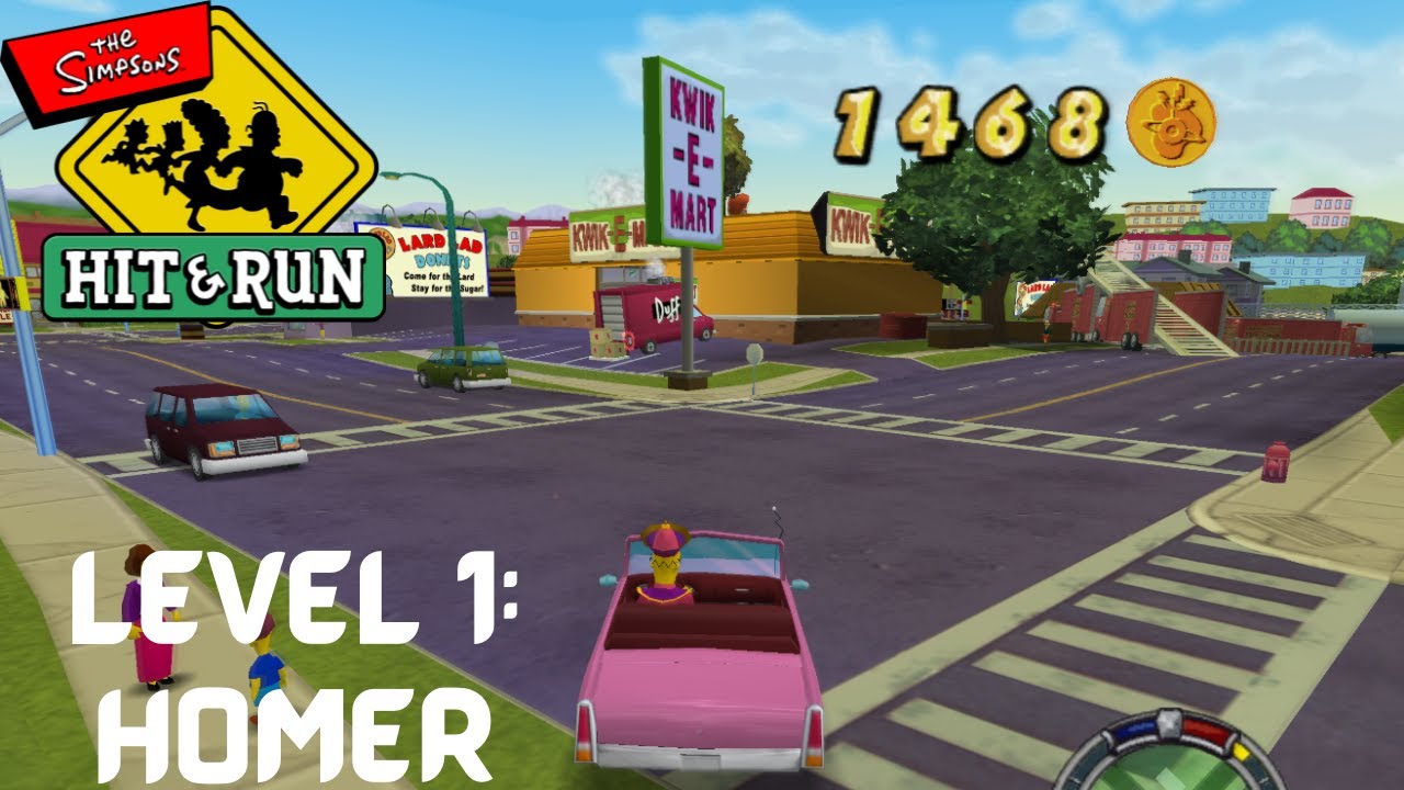 The Simpsons Hit and Run: Level 1 - Homer - YouTube