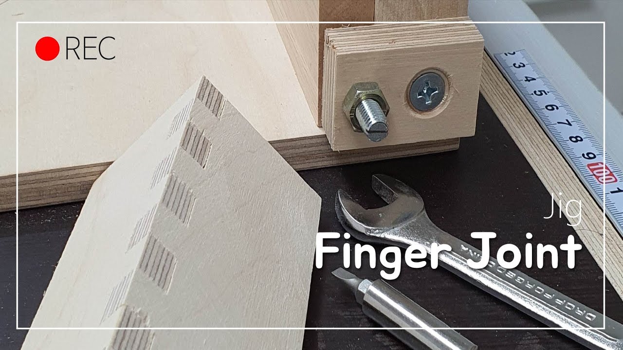 How to make a Finger Joint Jig 박스조인트지그 만들기 YouTube