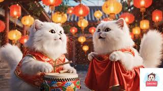 Cute Cat Festival Dance Magical Duo Performance