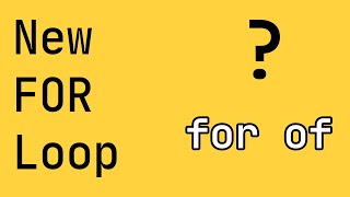 Javascript - For of loop