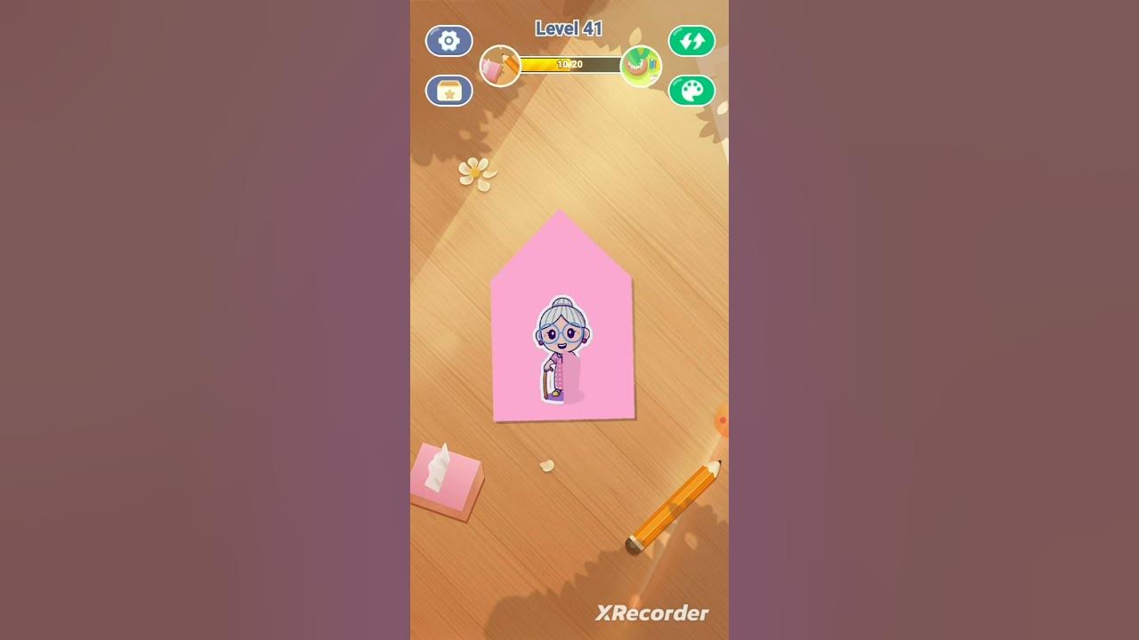 new paper folding game game paperfoldinggame 😄😄 YouTube