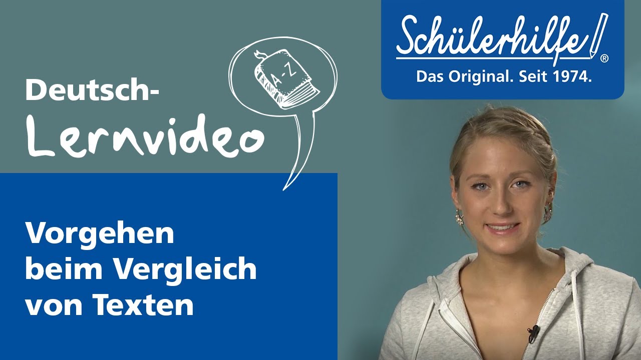 Update Das Vergleichen von Texten 🎓 Schülerhilfe Lernvideo Deutsch