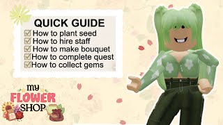 Complete Guide for MY FLOWER SHOP Roblox - How to hire staff, plant seeds, make bouquet & more screenshot 2