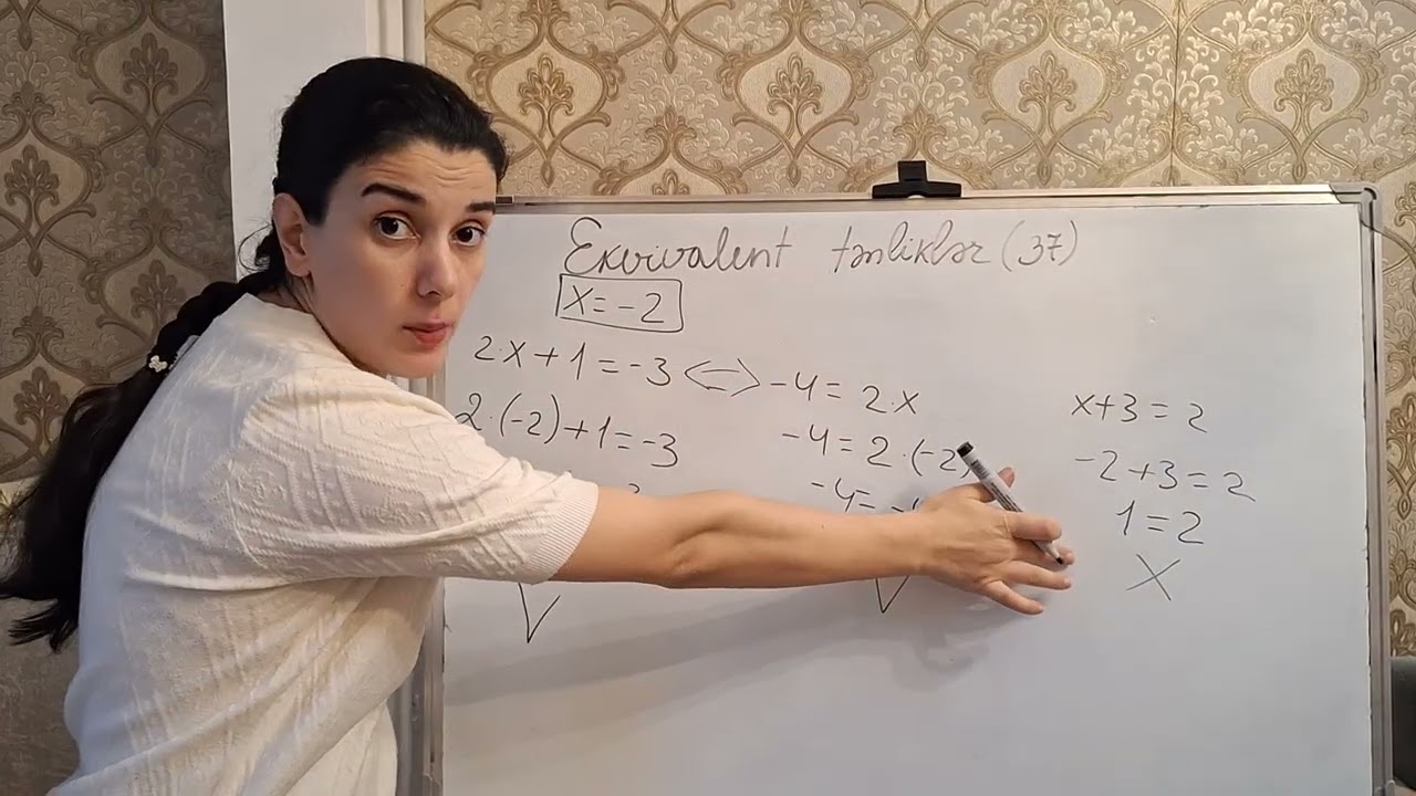 6-cı sinif riyaziyyat 2-ci hissə. Səh  37. Ekvivalent tənliklər