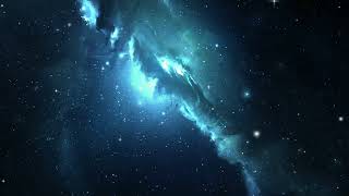 Full blue space star galaxy universe Royalty Free Stock Footage News