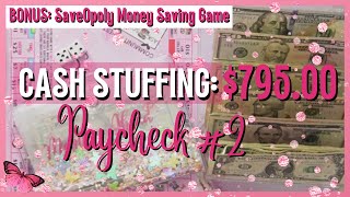 CASH ENVELOPE STUFFING: APRIL PAYCHECK #2 $795 | LOW INCOME CASH BUDGET | BONUS SAVE2OPLOY CHALLENGE