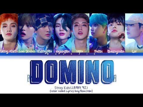 Stray Kids DOMINO Lyrics (스트레이키즈 DOMINO 가사) (Color Coded Lyrics Eng/Rom/Han)