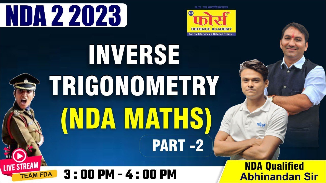 maths nda | inverse trigonometry | NDA 2 2023 Maths Classes | NDA 2 ...
