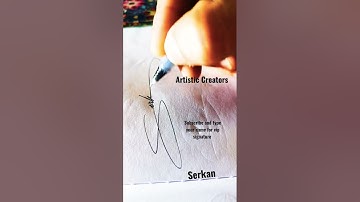 YouTube requested name serkan vip Autograph/signature| How to make super Autograph#shorts #signature