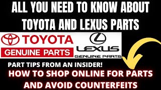 All you need to know about Toyota and Lexus Parts. How to find deals?