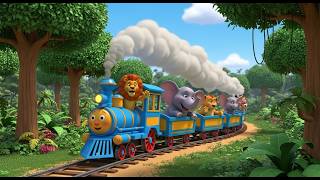 Choo Choo Train Jungle Ride Song | Fun Nursery Rhymes, Kids Songs &amp; Baby Learning Videos
