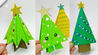 3 easy ways Paper Christmas tree - Christmas paper crafts 2023