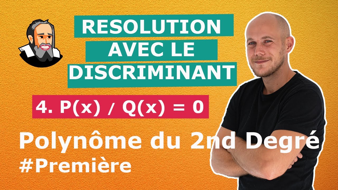 Résoudre un quotient de polynômes du 2nd degré - Première