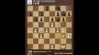 Mikhail Botvinnik vs Alexander Konstantinopolsky • USSR Championship, 1952