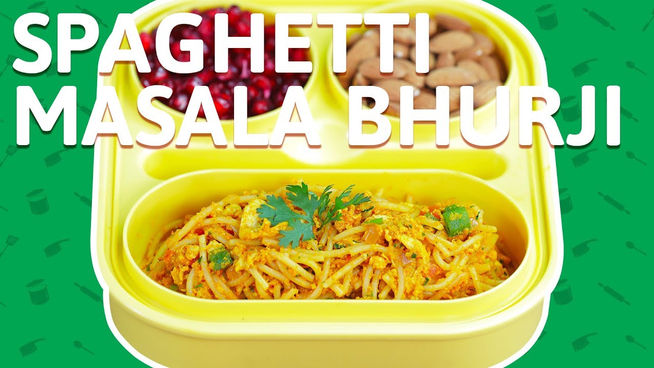 Spaghetti Pasta with Egg Bhurji - Vegetable Spaghetti Pasta - Fusion Recipe For Kids Tiffin Box | India Food Network