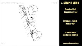 Bomag MP 2100 Road Milling Machine Parts Catalog Manual