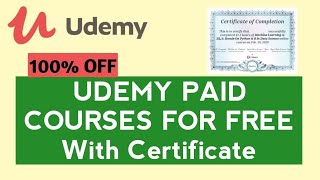  Udemy Free Online Courses with Certificate | Udemy Coupon Code 2021 | 1 Jun