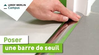 Seuil de porte à la Suisse en bois à peindre avec joint