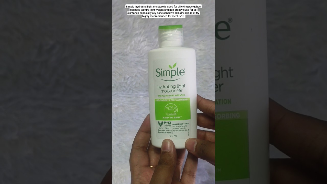 simple hydrating light moisture 