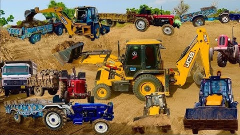 JCB 3dx Backhoe Loading Mud in Mahindra 475 Di tractor JCB khudai work JCB miti khudai #jcb#jcbvideo