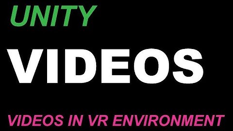 UNITY: VIdeo Player in VR