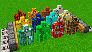 ALL golems combined in Minecraft