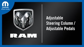Adjustable Steering Column / Adjustable Pedals | How To | 2022 Ram 1500 DT