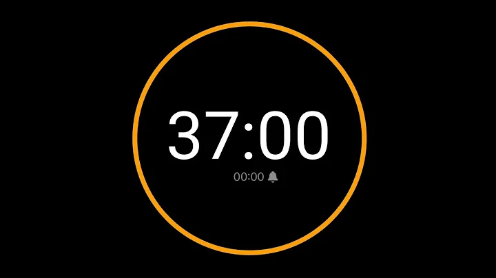 37 Minute Countdown Timer with Alarm / iPhone Timer Style