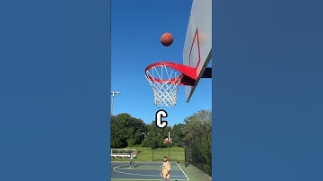 Four different nets, which swish sounds the best⁉️ A, B, C, or D ⁉️ #halalwrist #basketball #swish