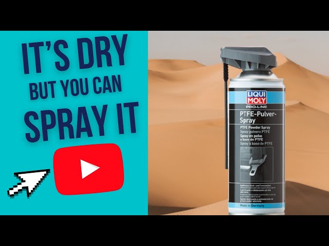 How to use a dry lubricant without attracting dirt and dust with