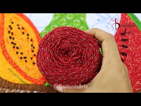 BORDADO FANTASÍA FÁCIL PUNTADA PARA CEREZA | HAND EMBROIDERY FANTASY EASY STITCH