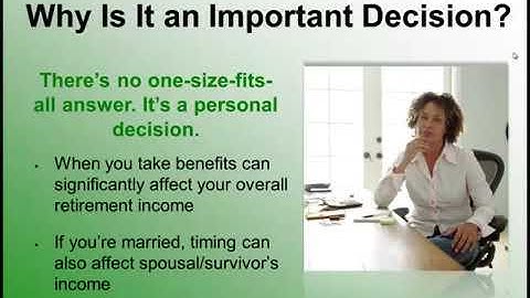 Social Security Planning Considerations Part 1