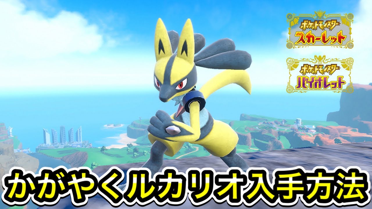 色違いルカリオ13点セット　タグ付き ポケモンSV】色違いルカリオの入手方法 - YouTube