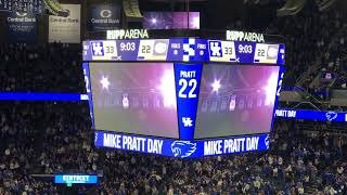 Kentucky Wildcat basketball Legend Mike Pratt’s jersey added to the Rafters (February 4, 2023)