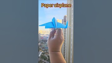 Throw a paper airplane that flies really far and looks cool #origami  #origamipaperplanes