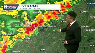 Tracking Storms Low-End Threat For Severe Weather Remains In Alabamas Weather Forecast Tonight