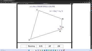 Traverse Calculations from Field Observations Part 3 of 4