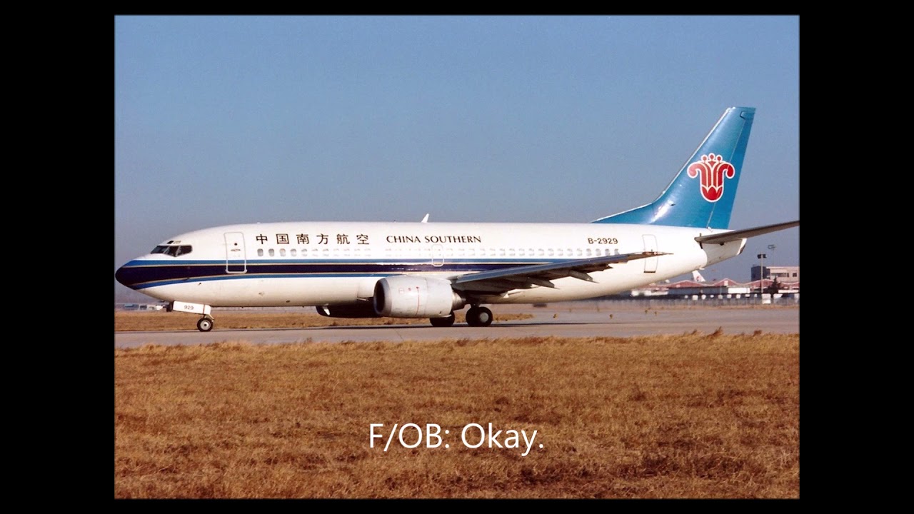 China Southern Airlines flight 3456 (First landing attempt) CVR with Captions