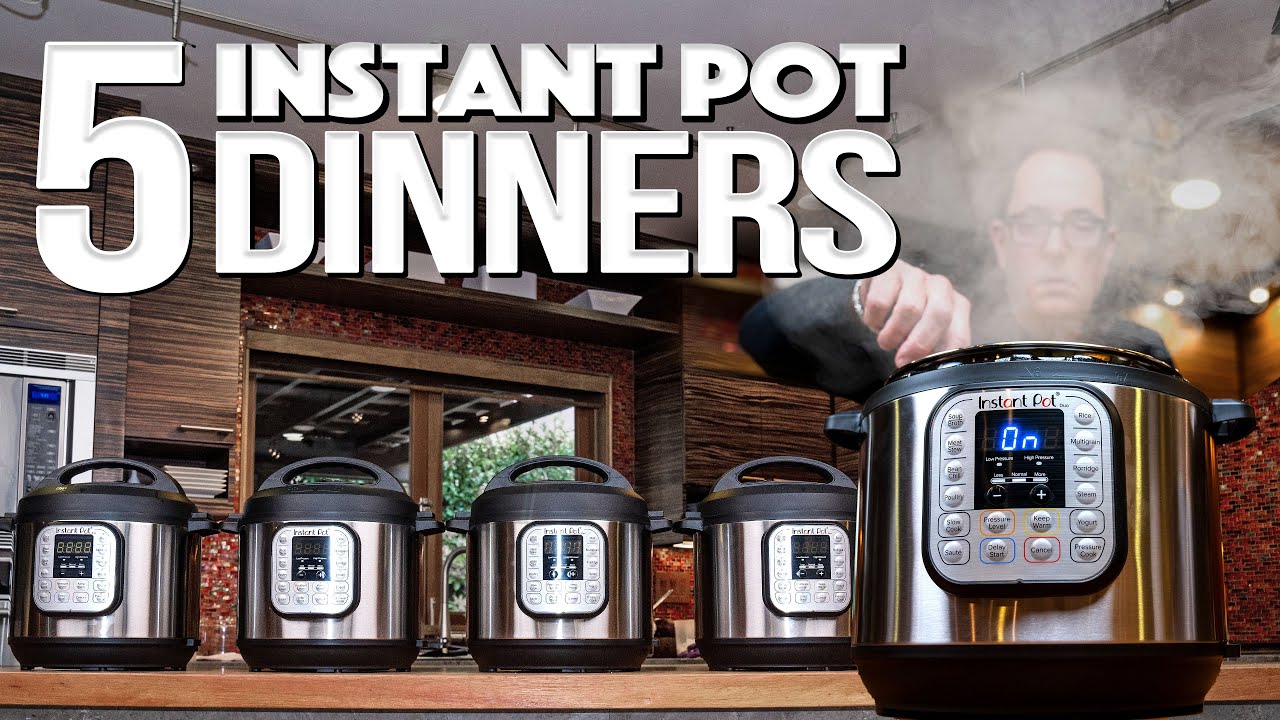 5 INSANELY DELICIOUS YET INSANELY EASY INSTANT POT DINNER RECIPES | SAM THE COOKING GUY