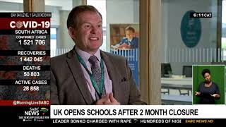 UK opens schools after 2 month closure