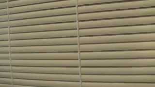 横型ブラインド　所沢市　ニチベイ光漏れの少ない穴なし木目調ブラインド