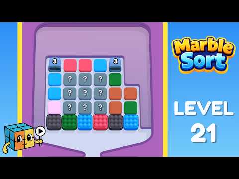 Marble Sort level 21 walkthrough video cover