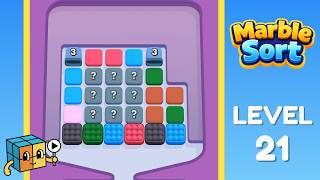 Marble Sort Level 21 Walkthrough Solution