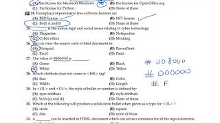 Computer Application Oswaal  PAPER  Class 10 mcqs question term 1 #class10 screenshot 1