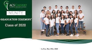ACS Calvert's Senior Virtual Graduation Ceremony of the Class of 2020 - IMUNITE