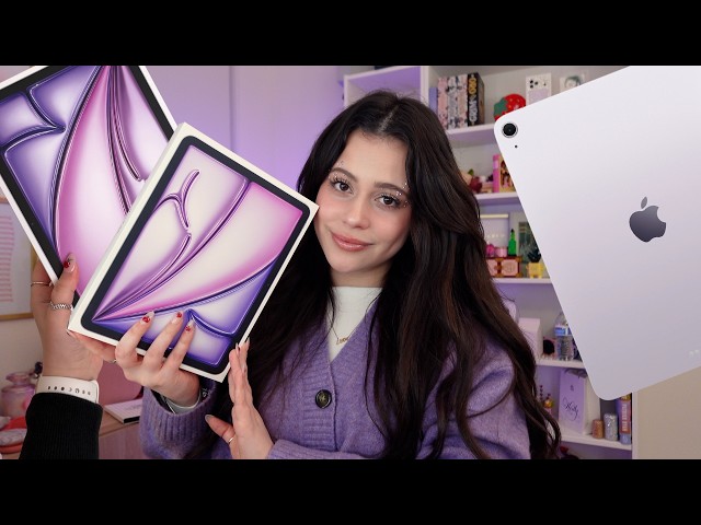 UNBOXING THE PURPLE M4 IPAD AIR *not professional