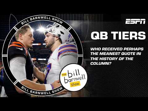NFL QB Tiers (Lamar falls to Tier 2 + Some harsh truth for Herbert) | The Bill Barnwell Show